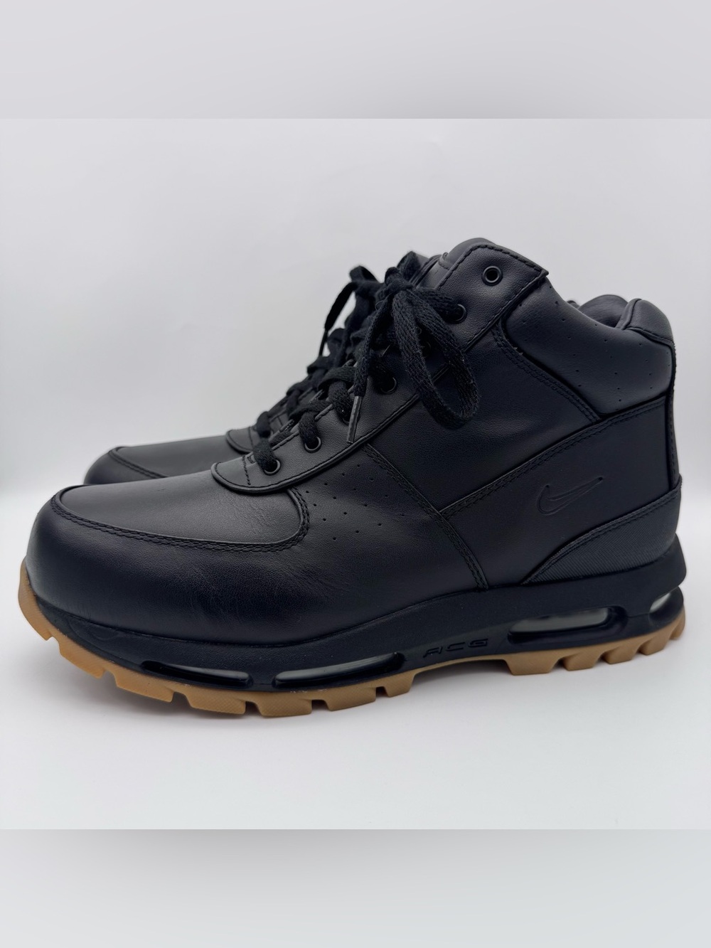 Nike Air Max Goadome ACG Black Gum Leather Boots 865031-017 Men Size 12